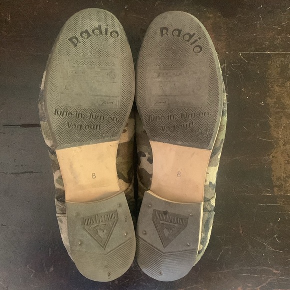 John Fluevog Camo Radio CBC Derby Shoes size 8 - Picture 6 of 7